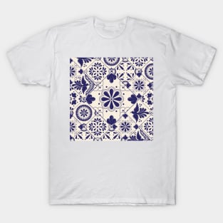 Mexican Talavera Tiles Pattern T-Shirt